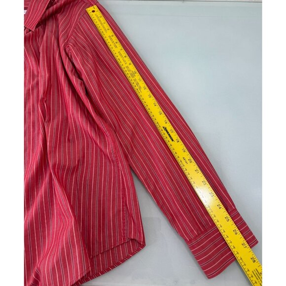 Iceberg Mens Dress Shirt Mens XL Made In Italy Red Button Up 100% Cotton Luxury - Picture 7 of 8